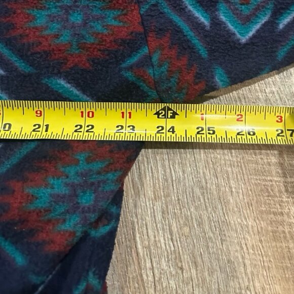 Vintage Backroad Blues Fleece Aztec Design Size Medium - Picture 6 of 6